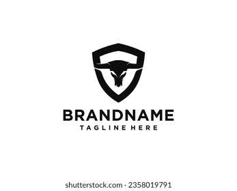 bull logo vector. bull head logo design inspiration