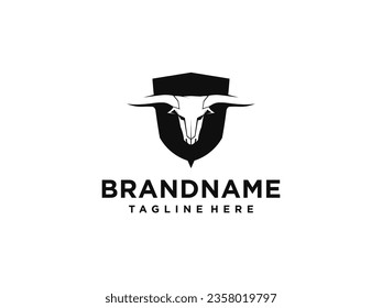 bull logo vector. bull head logo design inspiration