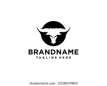 bull logo vector. bull head logo design inspiration