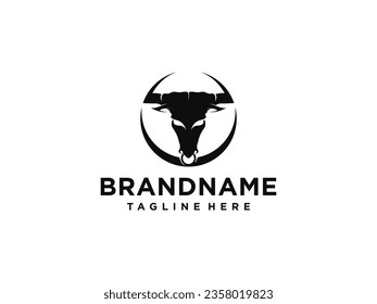 bull logo vector. bull head logo design inspiration