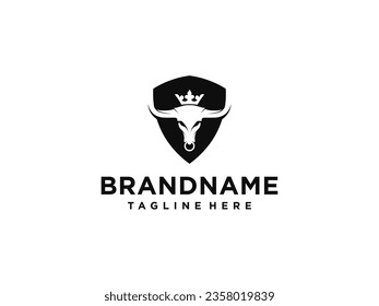bull logo vector. bull head logo design inspiration