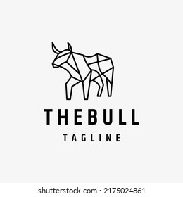 Bull logo vector icon design template