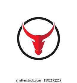 Bull Logo vector icon illustration