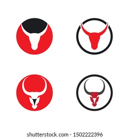 Bull Logo vector icon illustration