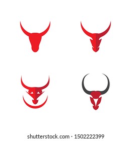 Bull Logo vector icon illustration