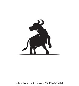 Bull logo vector illustration design, creative and simple design,
can uses as logo and template for company.
