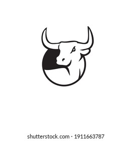 Bull logo vector illustration design, creative and simple design,
can uses as logo and template for company.