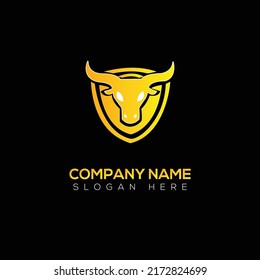 Bull logo vector illustration design