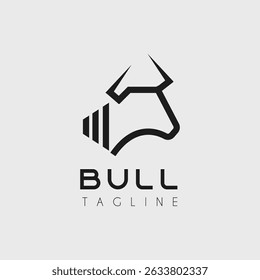bull logo vector illustration design