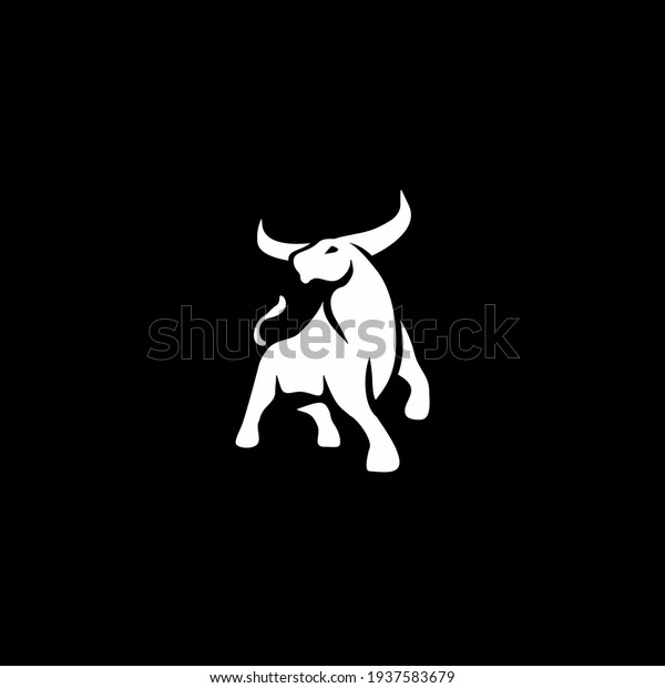 Bull logo vector\
illustration design, creative and simple design,\
can uses as logo\
and template for company.