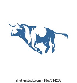 Bull logo vector template, Creative Bull logo design concepts, icon symbol, illustration