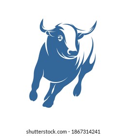 Bull logo vector template, Creative Bull logo design concepts, icon symbol, illustration