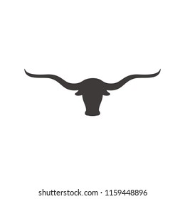 Bull, Long Horn Vector Logo