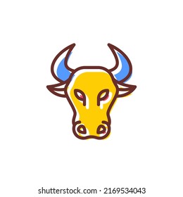 Bull Market Icon In Vector. Logotype