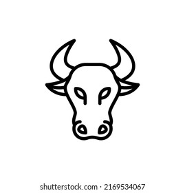 Bull Market Icon In Vector. Logotype