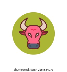 Bull Market Icon In Vector. Logotype