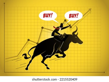 Bull market presents uptrend stock market stock illustration