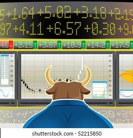 bull market (vector, CMYK)