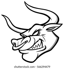 Bull Mascot Illustration