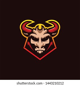 Bull Mascot Logo Design, Esport Bull Mascot