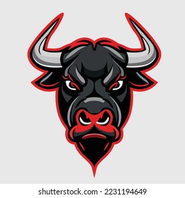 Bull Mascot Logo, Bull vector design, Animal Logo Design, Bull Minimal logo, Branding, Creative logo designs, vector illustration, Bull Sports Vector Icon, Esports Symbol - Shutterstock ID 2231194649