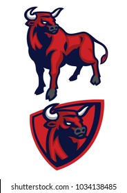bull mascot set