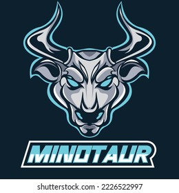 Bull Minotaur mascot with vector style, you can use for brand logo, tshirt or else