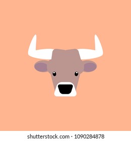 bull muzzle simple icon