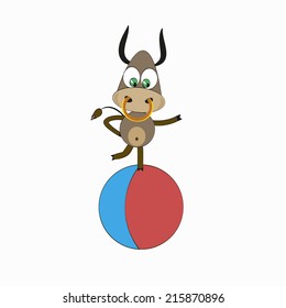 Bull on the ball