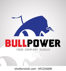 Bull Power Logo Design for Creative Studio, Business, Company, Product to present energy, etc.