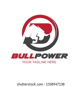 bull power logo designs