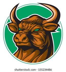 Bull representing Taurus zodiac sign or just a sharp vector graphic for general use. Layered and easy to edit.