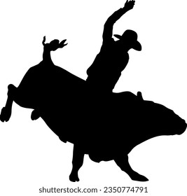 Bull Riding Digital EPs Vector graphics File