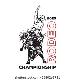 Bull Rodeo, perfect for rodeo competition and t shirt design