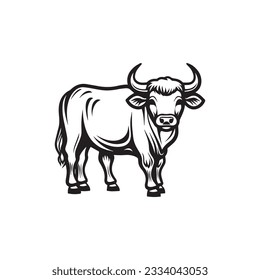 Bull set template vector logo