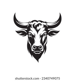 Bull set template vector logo