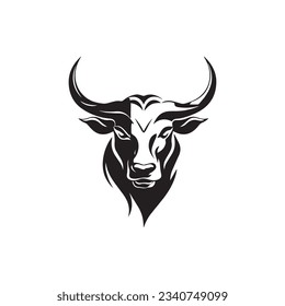 Bull set template vector logo