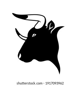 Bull Sign Isolated Vector Illustration Stock Vector (Royalty Free ...