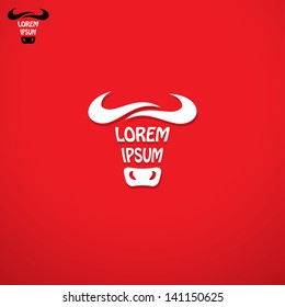 Bull sign - vector illustration