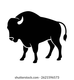 Stier Silhouette. Silhouette, Vektorsymbol.
