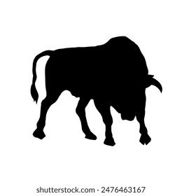 Bull silhouette - vector illustration	