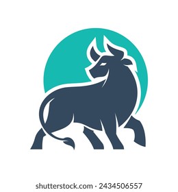 Bull simple icon vector illustration