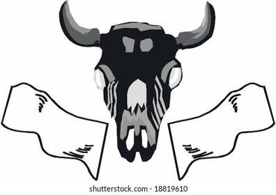 Bull skull