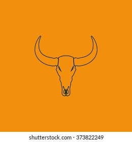 Bull skull icon.