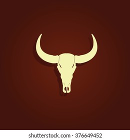 Bull skull icon.