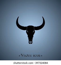 Bull skull icon.
