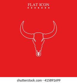 Bull skull icon.