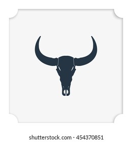 Bull skull icon.