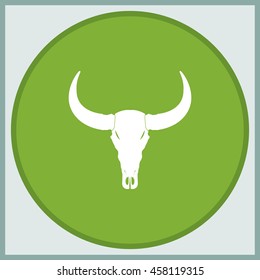 Bull skull icon.