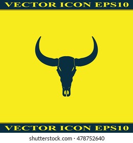 Bull skull icon.